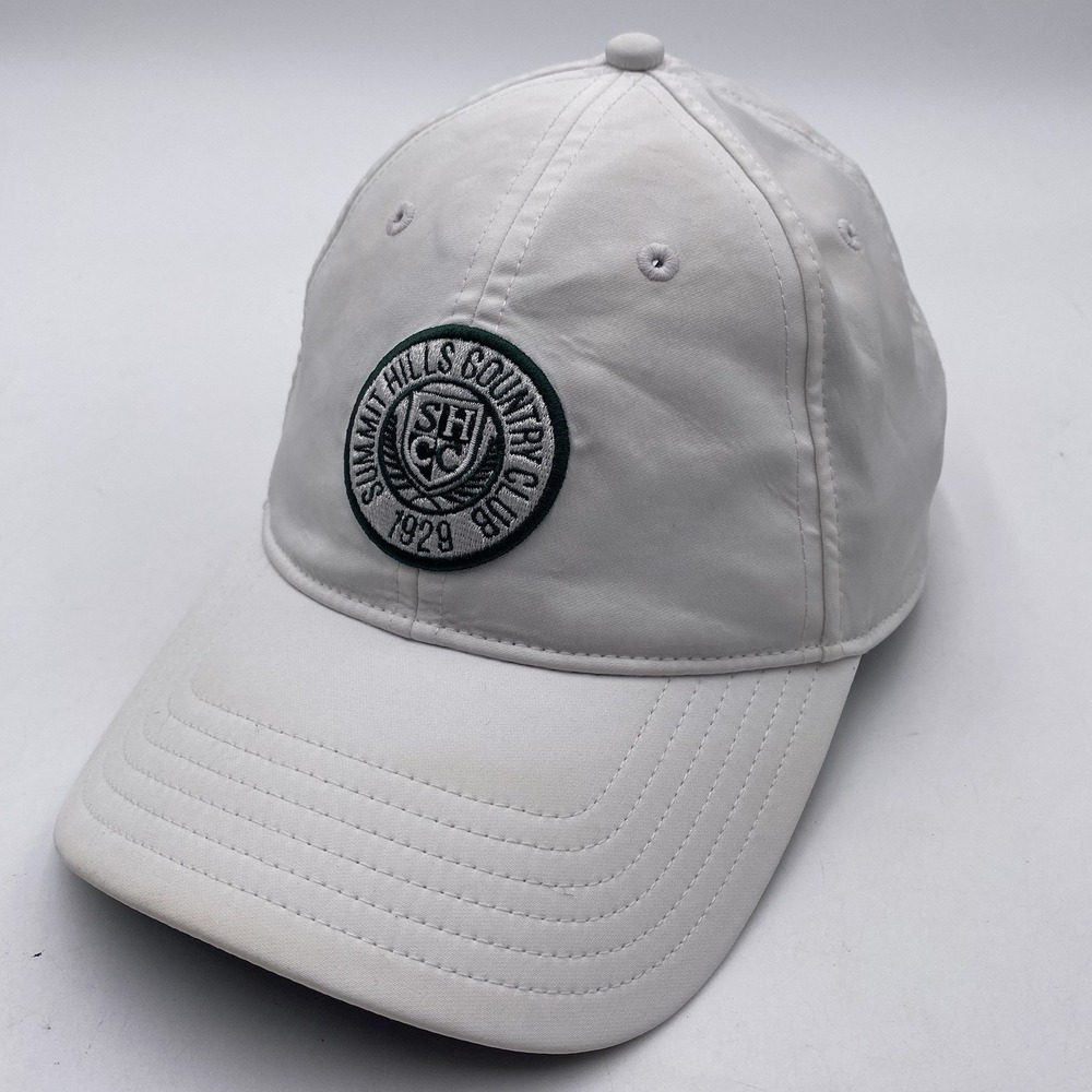 Summit Hills Country Club Golf Hat Taylormade Strapback White‎ Cleaned Drifit